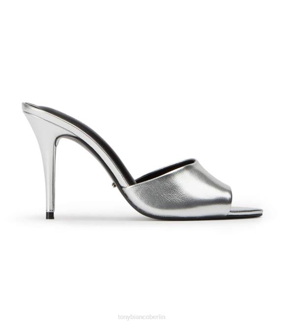 Stöckelschuhe| de Tony Bianco Frauen Retro-Absätze Silbernappa metallic 4624171